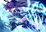  aoki_reika black_rock_shooter cosplay crossover meron_to_maria pretty_cure smile_precure! sword thighhighs vocaloid 
