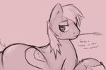  butt cutie_mark equine feral friendship_is_magic hay horse looking_back male mammal mane my_little_pony pony simple_background sketch solo 