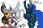  anal anal_insertion anal_penetration animal_genitalia antler antlers balls bdsm blue_eyes bound collar crown cum cutie_mark dildo discord_(mlp) draconequus drooling english_text equine erection female feral friendship_is_magic group helmet horn horse horsecock insertion male mammal my_little_pony nightmare_moon_(mlp) penetration penis pony princess princess_celestia_(mlp) purevil pussy royalty saliva sex_toy straight text trio unimpressed winged_unicorn wings 