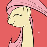  animated docwario equine female fluttershy_(mlp) friendship_is_magic hair head_bob horse mammal my_little_pony pegasus pink_hair plain_background pony red_background solo sparkles wings 