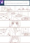  1boy 2girls ahoge artoria_pendragon_(all) blush chibi comic excalibur_face fate/stay_night fate_(series) food monochrome multiple_girls party rynn_(seibu) saber silent_comic sparkle tumblr 