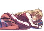  arms_around_waist bangs blue_hairband blush bodysuit bodysuit_under_clothes closed_eyes couple french_kiss from_side girl_on_top glasses hair_tie hairband hand_on_another's_head headgear highres hug jacket kiss light_brown_hair long_hair long_sleeves low_twintails lying lying_on_person makinami_mari_illustrious md5_mismatch multiple_girls nakamura_(marakimi) neon_genesis_evangelion on_back on_stomach open_mouth pilot_suit pink_bodysuit plugsuit profile purple_hair purple_jacket rebuild_of_evangelion red-framed_eyewear red_bodysuit red_jacket shadow shikinami_asuka_langley sidelocks simple_background single_vertical_stripe souryuu_asuka_langley straddling tongue tongue_out track_jacket turtleneck twintails two_side_up white_background yuri 