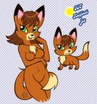  anthro breasts canine caramel-kitteh female feral fox green_eyes invalid_color keen_eyes littlest_pet_shop looking_at_viewer mammal 
