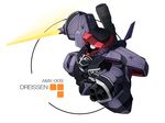  character_name chibi clenched_hand dreissen energy_sword gun gundam gundam_unicorn mecha no_humans simple_background solo sword take_tonbo weapon white_background 