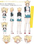  arms_at_sides artist_request blazer blonde_hair blue_eyes boned_meat character_sheet chibi expressions food from_behind from_side gj-bu jacket kirara_bernstein loose_socks meat miniskirt multiple_views official_art outstretched_arms plaid plaid_skirt profile shoes short_hair simple_background skirt socks standing upper_body uwabaki white_background 