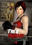  3d absurdres boxing_gloves brown_eyes dead_or_alive dead_or_alive_5 highres lips mila_(doa) mixed_martial_arts official_art promotional_art red_hair short_hair solo watermark 