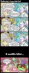  broken comic cracked crown discord_(mlp) draconequus drink english_text equine fangs female feral fluttershy_(mlp) friendship_is_magic gold hair horn horse lamp mammal mistake multi-colored_hair my_little_pony necklace overweight pegasus pink_hair pony popcorn red_eyes straw subjectnumber2394 television text winged_unicorn wings 