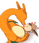  anime anus big butt charizard chubby claws cute dragon duo eevee feral fire from_behind fur gay grasp holding lia lizard looking_down male nintendo penis plain_background pok&#233;mon pok&eacute;mon reptile scalie sex size_difference standing video_games white_background wings young 
