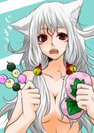  1girl absurdres amaterasu animal_ears artist_request capcom female highres kanoco-s long_hair ookami_(game) personification red_eyes white_hair 