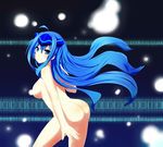  blue_eyes blue_hair breasts chawa_(yossui009) headgear highres large_breasts long_hair nude solo vividblue vividred_operation 