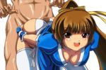  ass ass_grab brown_hair buttjob dead_or_alive highres huge_ass kasumi kasumi_(doa) okan rubbing tecmo 