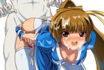  ass ass_grab brown_hair buttjob cum cum_on_ass dead_or_alive ejaculation highres huge_ass kasumi kasumi_(doa) okan rubbing tecmo 