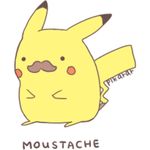  anime cute english_text facial_hair hair humor mammal mouse mustache nintendo pikachu pikarar plain_background pok&#233;mon pok&eacute;mon rodent source_request text unknown_artist video_games white_background yellow_skin 