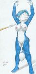  anthro breasts canid canine charlescawnsfw crying edit female fox hi_res krystal mammal melee_weapon nintendo nude polearm pussy simple_background solo spear star_fox tears video_games vkyrie weapon white_background 