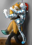  canine cum dripping feline fox gay hot licking male neck storm-tiger tiger tongue 