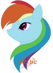  blue_body blue_fur drake_drachenlicht equine female friendship_is_magic fur hair horse mammal multi-colored_hair my_little_pony pegasus pony portrait purple_eyes rainbow_dash_(mlp) rainbow_hair smile solo wings 