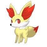  fennekin fox gen_6_pokemon no_humans orange_eyes pokemon pokemon_(creature) pokemon_(game) pokemon_xy smile solo 