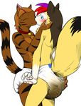  cat diaper f&#230;ces f&aelig;ces feces feline female fox immelmann kissing male mammal pooping scat straight surprise 