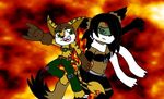  black bra couple cute dogberman eyewear female fire fire_background foxy games gift glases glasses hair invalid_tag jumping lombax male original pose ratchet ratchet_and_clank smiley underwear 
