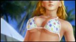  animated animated_gif bikini blonde_hair breasts dead_or_alive dead_or_alive_xtreme_2 dead_or_alive_xtreme_beach_volleyball large_breasts lowres sunglasses swimsuit tecmo tina_armstrong turnaround 
