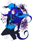  bad_end_beauty bad_end_precure black_bodysuit blue_hair blue_skirt bodysuit long_hair mizuki_makoto precure skirt smile_precure! solo 