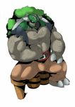  belt biceps black_eyes black_hair body_hair chest_hair claws clothed clothing flexing green_skin grey_skin hair invalid_tag kokuhane looking_at_viewer male muscles nintendo pants pecs plain_background pok&#233;mon pok&eacute;mon reptile scalie scar shell shirt sitting spikes torn_clothing torn_shirt torterra turtle video_games white_background 