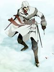  assassin&#039;s_creed assassin's_creed assassin's_creed_(series) blood hidden_blade hood nikolai_orelov snow sword weapon 