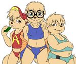  alvin_and_the_chipmunks alvin_seville blue_eyes brown_eyes bulge chipmunk cute eyewear fluffy_tail glasses green_eyes juice_box simon_seville speedos swimsuit theodore_seville tooth young 