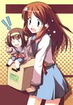  asahina_mikuru blue_skirt box chibi kita_high_school_uniform long_hair mizoguchi_keiji multiple_girls ribbon school_uniform serafuku skirt suzumiya_haruhi suzumiya_haruhi_no_yuuutsu tears 