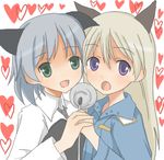  animal_ears bad_id bad_pixiv_id bangs eila_ilmatar_juutilainen ichihashi lowres multiple_girls sanya_v_litvyak strike_witches world_witches_series 