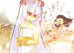  as bad_id bad_pixiv_id bangs ex-keine fujiwara_no_mokou houraisan_kaguya kamishirasawa_keine multiple_girls onsen touhou towel translated 