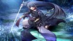  black_hair forest game_cg japanese_clothes long_hair natsu_no_owari_no_nirvana ohno_tetsuya sword tagme_(character) weapon 