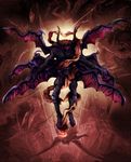  atlus demon horns lucifer_(shin_megami_tensei) no_humans shin_megami_tensei solo wings 