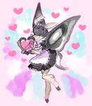  ambiguous_gender blush grey_skin insect maid_uniform moth plain_background wings yolk_(artist) yolk_(artists) 