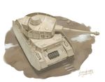  caterpillar_tracks ground_vehicle gun iron_cross kanokoga machine_gun military military_vehicle motor_vehicle no_humans original panzerkampfwagen_iv solo tank tank_focus weapon world_war_ii 