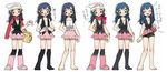  alternate_costume barefoot beanie black_hair hat highres hikari_(pokemon) looking_at_viewer numata pokemon pokemon_(anime) pokemon_(game) pokemon_dppt 