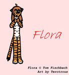 brown_hair feline female flora_(twokinds) hair solo terotrous tiger twokinds webcomic 