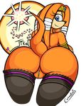  bandage big_butt breasts butt canastus dreadlocks echidna female jewelry labia legwear looking_back nipples nude orb presenting presenting_hindquarters pussy sega side_boob sonic_(series) spirit stockings tiara tikal_the_echidna 