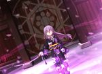  agent_(ikuoikuo) japanese_clothes katana kimono original purple_hair sword weapon 