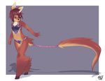  canine dog equine female hooves horn hybrid long_tail rudragon skimpy solo standing unicorn young 