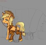  after_sex anus apple applejack_(mlp) assless_chaps blonde_hair blush bowl breeding cowboy_hat cum cum_drip cum_in_pussy cum_inside cutie_mark dripping equine female feral freckles friendship_is_magic fruit gaping gaping_anus gaping_pussy green_eyes hair hat horse jader jobo37 looking_back male mammal my_little_pony open_mouth penis pony pussy saddle sex solo tears tongue tongue_out 