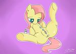  anal anal_insertion anal_masturbation anal_penetration anus equine female feral fluttershy_(mlp) friendship_is_magic horse insertion mammal masturbation my_little_pony penetration pony pussy sex_toy simple_background smogyday solo vaginal 