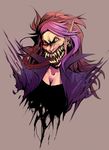  clothed clothing creepy female mammal nightmare_fuel raven-blood-13 sharp_teeth solo teeth tongue were werewolf 