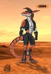  desert dinosaur invalid_background jako male raptor scalie 