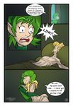  after_sex bed blonde_hair comic crying elf english_text female green_hair hair link lurkergg lying male mask_madness saria tears text the_legend_of_zelda video_games 