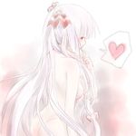  bad_id bad_pixiv_id breasts fujiwara_no_mokou heart kikuichi_monji long_hair medium_breasts nipples nude solo touhou very_long_hair 