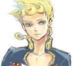  blonde_hair blue_eyes braid bug giorno_giovanna highres insect jojo_no_kimyou_na_bouken ladybug male_focus peninsula_(disappearedstump) solo 