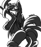  anthro avante92 black_and_white blush breasts equine female friendship_is_magic horse looking_at_viewer mammal monochrome my_little_pony open_mouth pegasus penetration pony pussy side_boob tentacles vaginal vaginal_penetration wings 