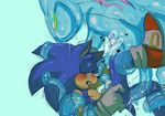  anthro blue_hair chaos demon gay green_eyes hair hedgehog male mammal nyowa penetration sega sex sonic_(series) sonic_the_hedgehog tentacles 