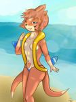  99999999 anthro beach black_eyes female floatzel furries john madden neon neon_furries nintendo pok&#233;mon pok&#233;morph pok&eacute;mon sea seaside video_games water 